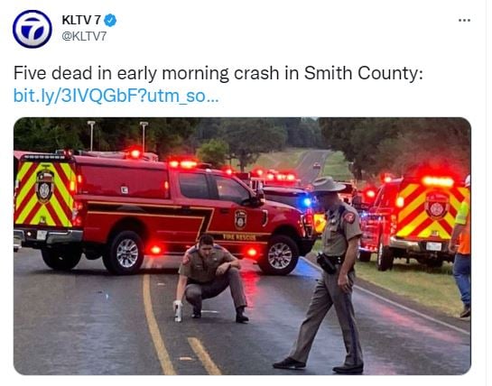 Choque frontal en Texas deja cinco muertos