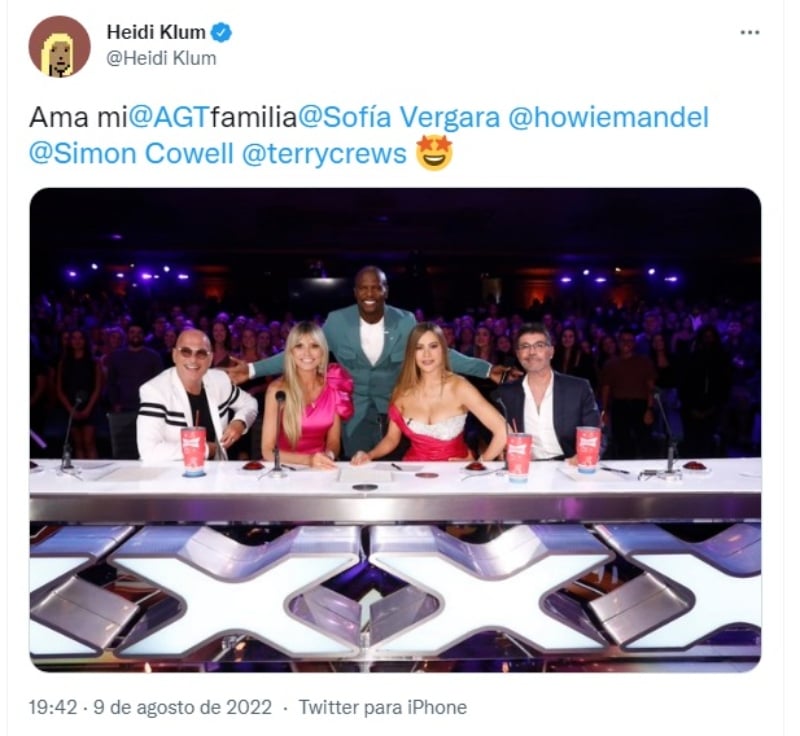 Sofía Vergara is a judge on America's Got Talent