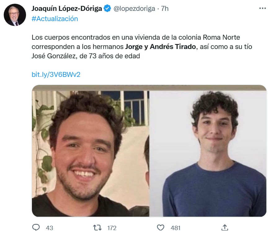 Multihomicidio familia actores México