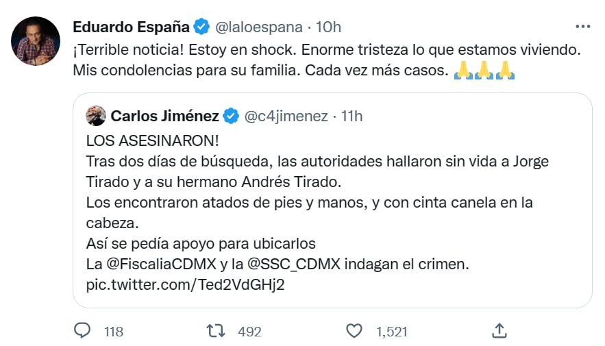 Multihomicidio familia actores México