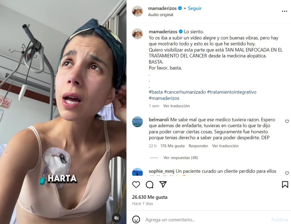Sonia Cámara, video, Instagram, hospital, MundoNOW