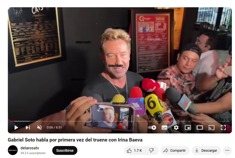Gabriel Soto e Irina, Irina Baeva, entrevista, YouTube, MundoNOW