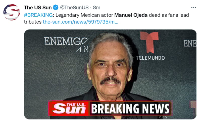 TV villain dies