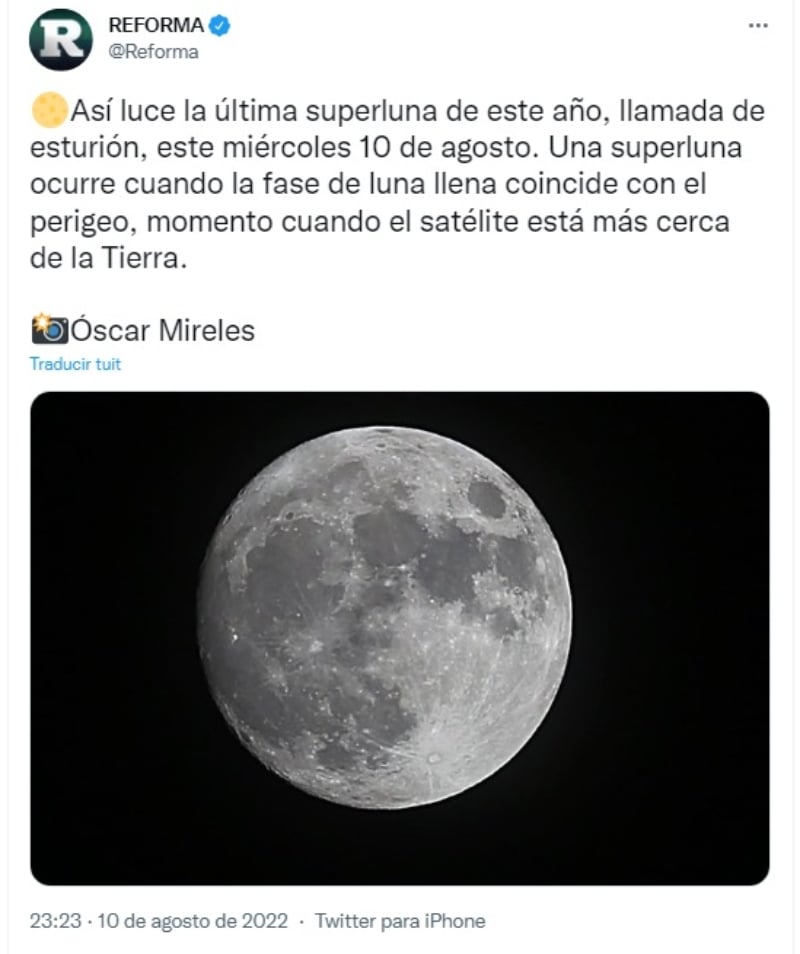 Coincide con la lluvia de estrellas de San Lorenzo