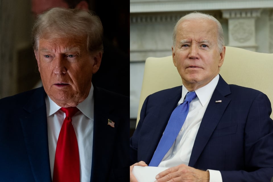 Donald Trump va por delante de Joe Biden en las encuestas