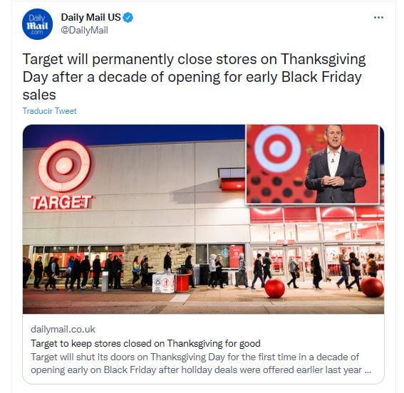Target on Thanksgiving
