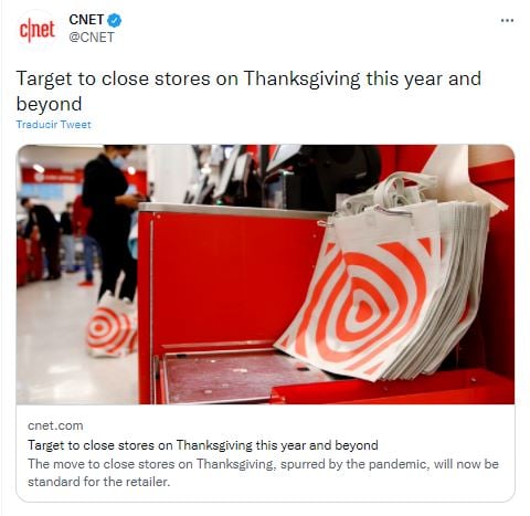 Target on Thanksgiving