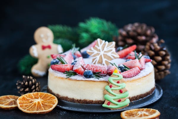 Holiday Blueberry Cheesecake
