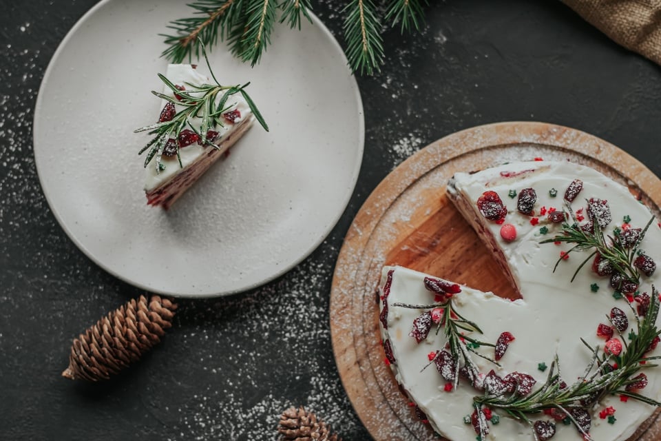 Christmas cake, Christmas dessert, blueberries, Flavor, MundoNOW