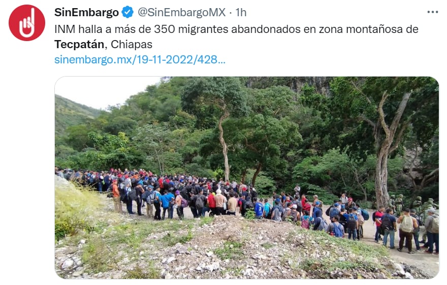 Migrantes abandonados campamento clandestino