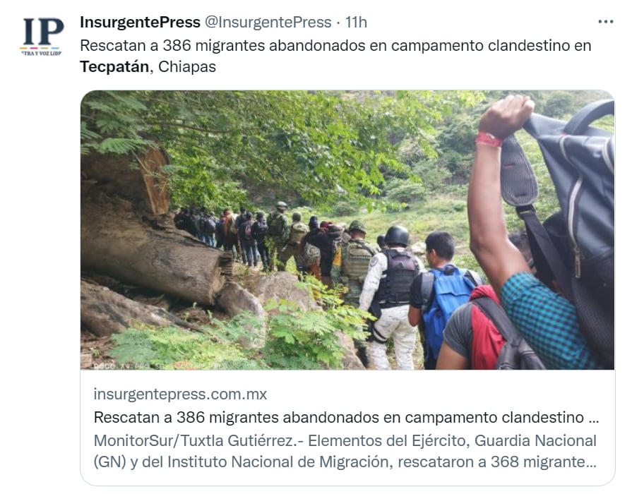 Tráfico personas México