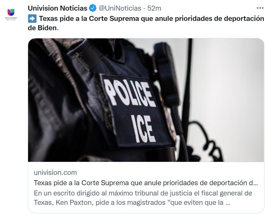 Texas deportación Joe Biden