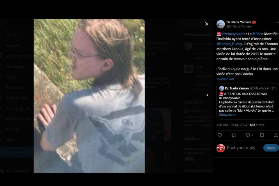 Thomas Matthew Crooks, FBI, attacker, MundoNOW