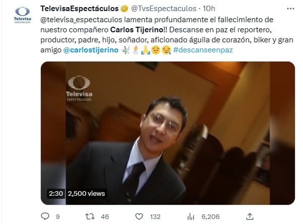 Muere reportero Carlos Tijerino
