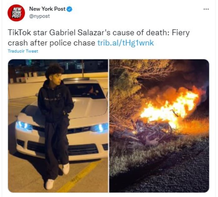 Tiktoker Gabriel Salazar