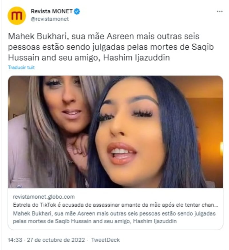 Tiktoker asesina amante madre: Planeó un complot para 'silenciarlo'