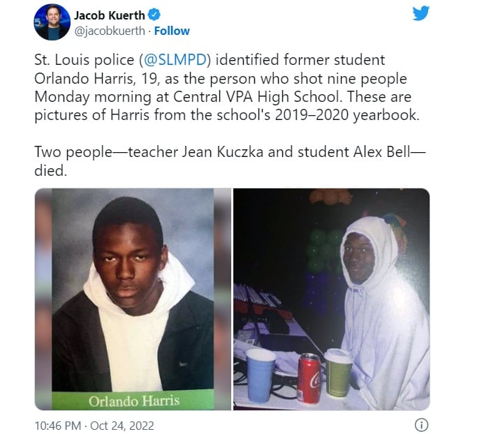 St Louis School Shooter Chargers Massacre
