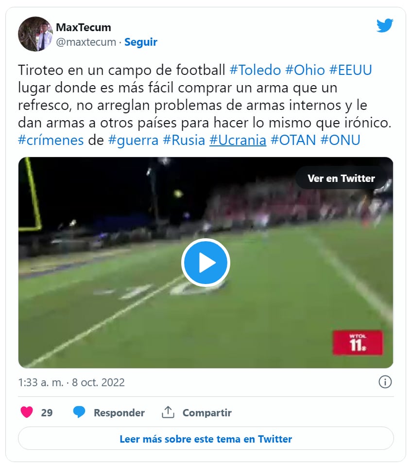 Balacera Estados Unidos