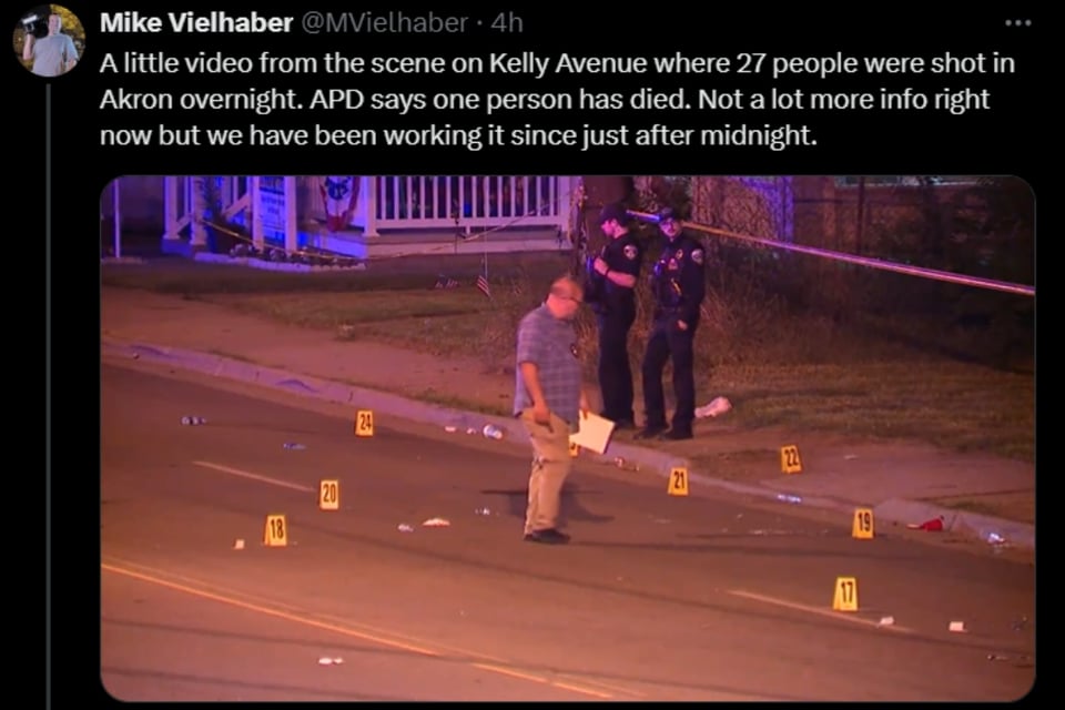 Tiroteo, Akron, policía, 27 víctimas, muertes, MundoNOW