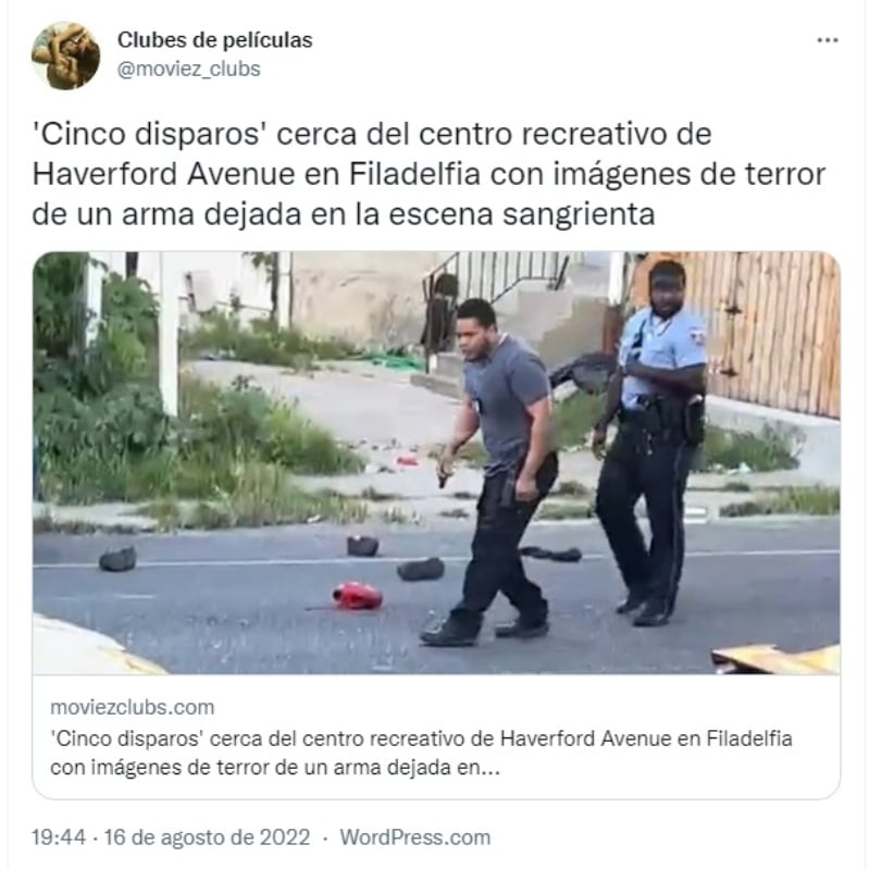 Tiroteo centro recreativo Filadelfia: Cinco personas baleadas