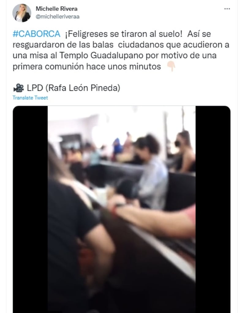 Balacera iglesia Caborca: Una persona perdió la vida
