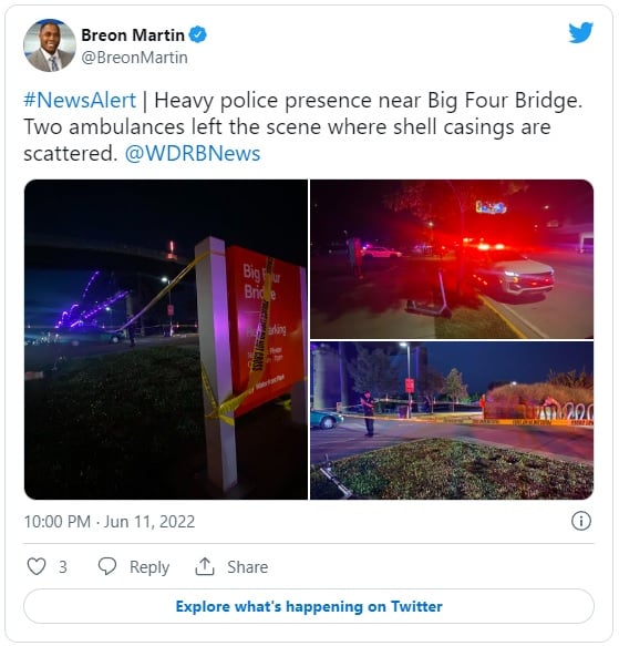 Tiroteo cerca de puente turístico Big Four Bridge deja a cinco víctimas adolescentes
