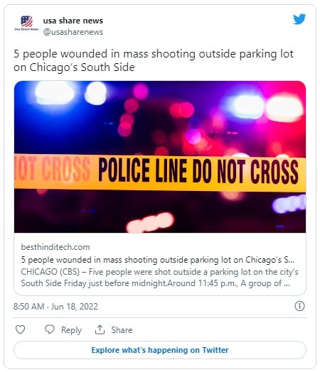 Mass shooting in Chicago parking lot leaves 5 victims