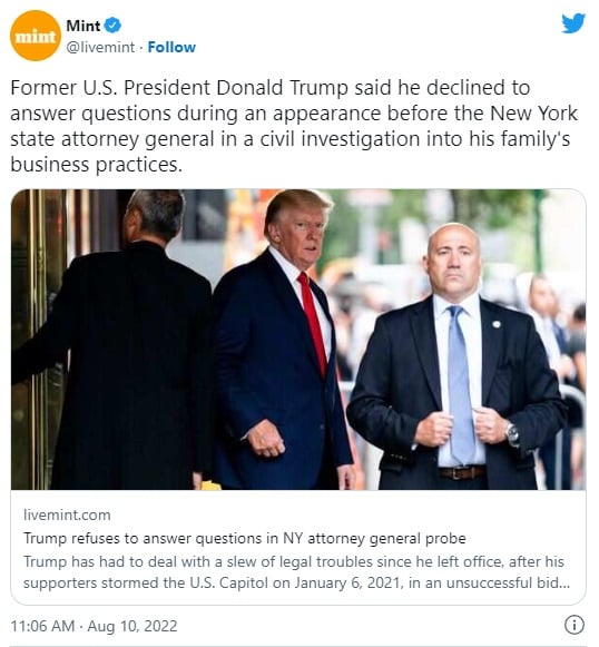 Tiroteo Nueva York Torre Trump expresidente