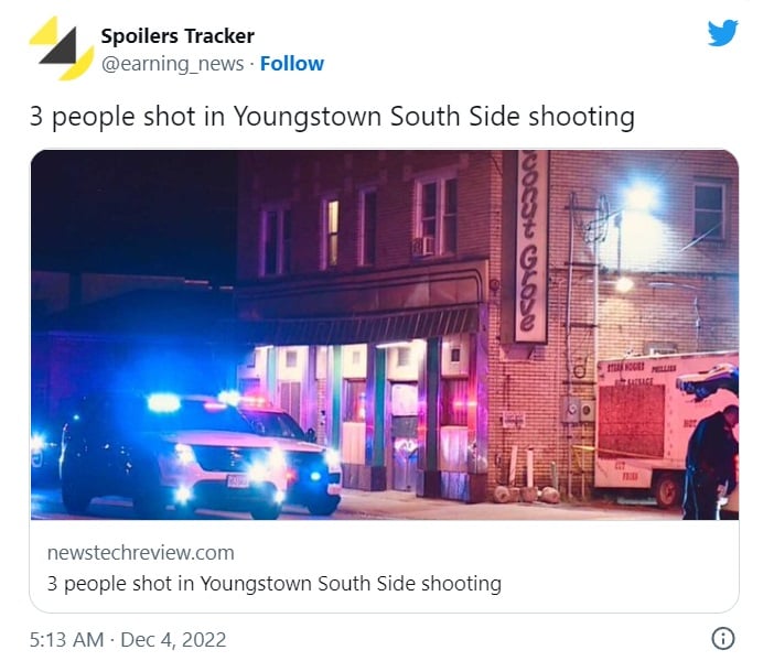 Tiroteo dentro de bar de Youngstown deja a tres personas baleadas