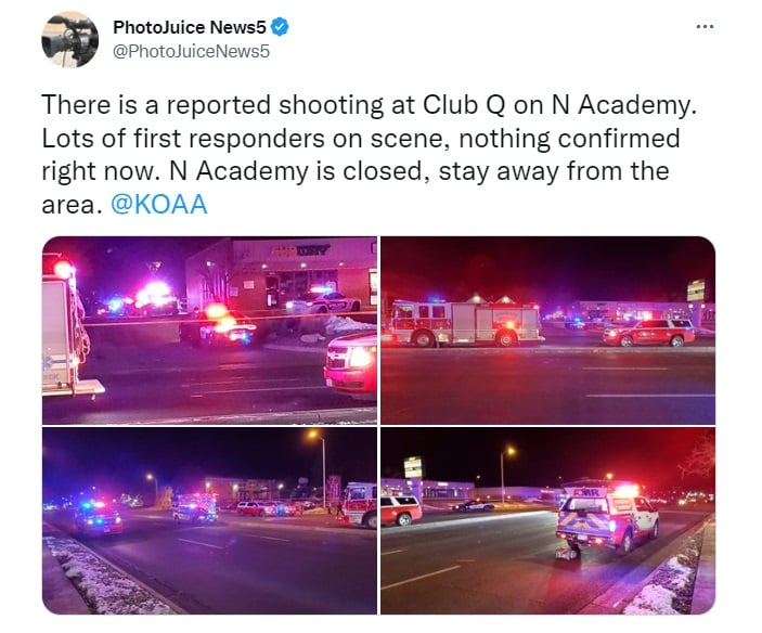 Tiroteo en club nocturno de Colorado deja 5 muertos
