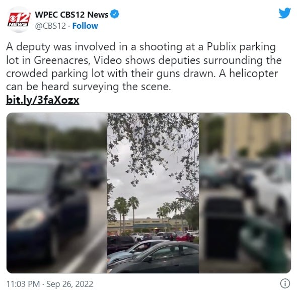 disparos en Publix gente policía amenaza