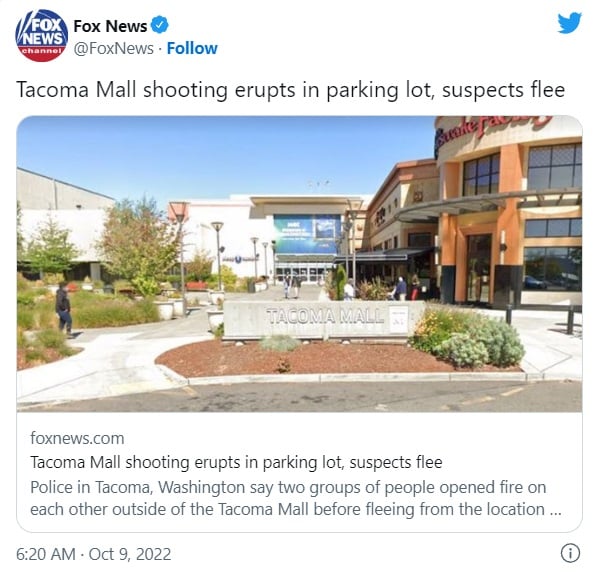 tiroteo en el Tacoma Mall