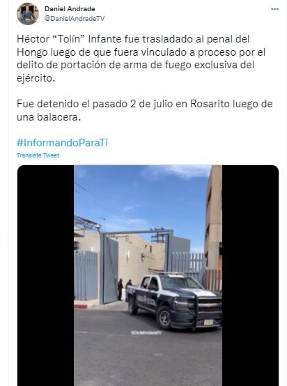 ¿Cómo cayó el Tolín Infante?