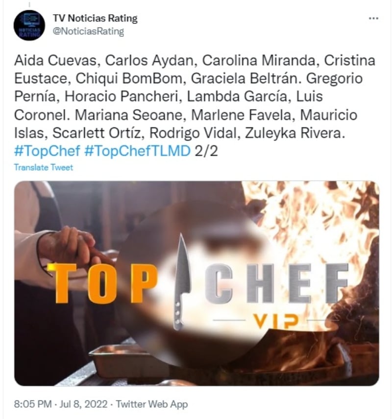 Mauricio Islas Top Chef VIP: Cuéntanos un poco de Top Chef