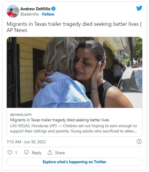 dos niños que murieron en tráiler de Texas