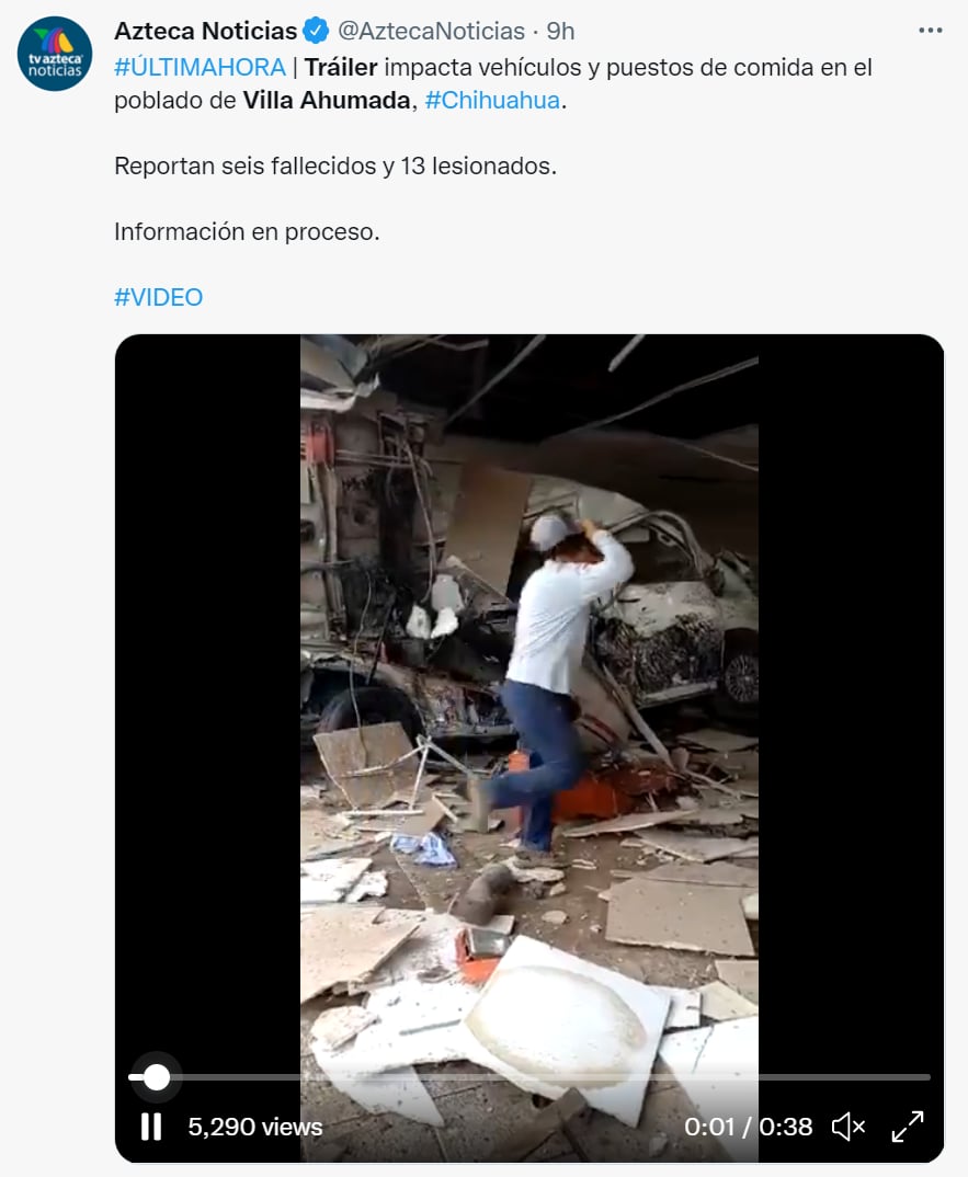 Muertos percance Chihuahua