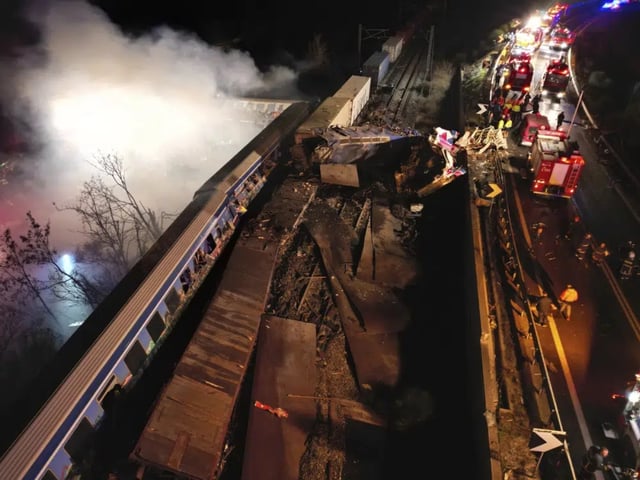 32 killed in fiery train crash in Greece
