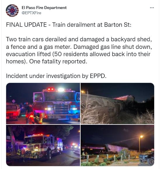 Tren se descarriló en Texas e impactó una línea de gas
