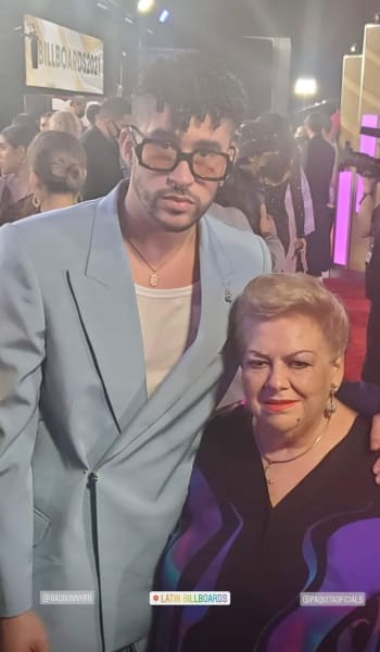 Praise the good gesture of the singer; Did they want to humiliate Paquita la del Barrio? Bad Bunny saves her at the Billboard awards