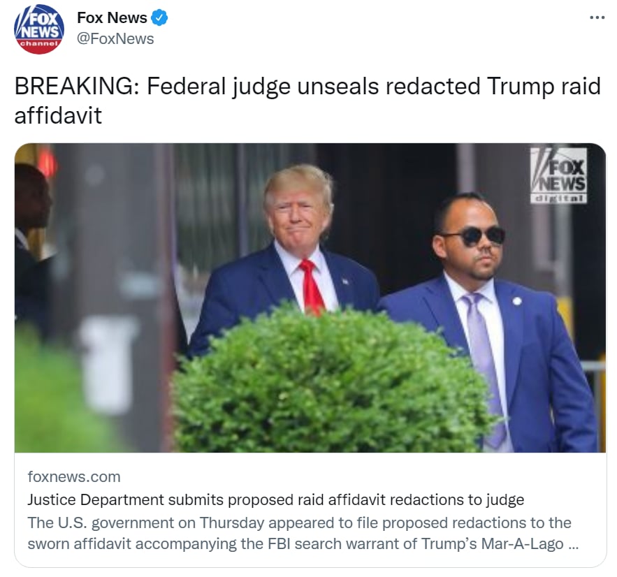 Donald Trump allanamiento FBI