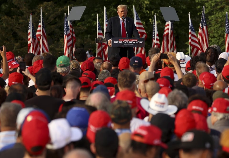 Trump arremete contra inmigrantes en el Bronx