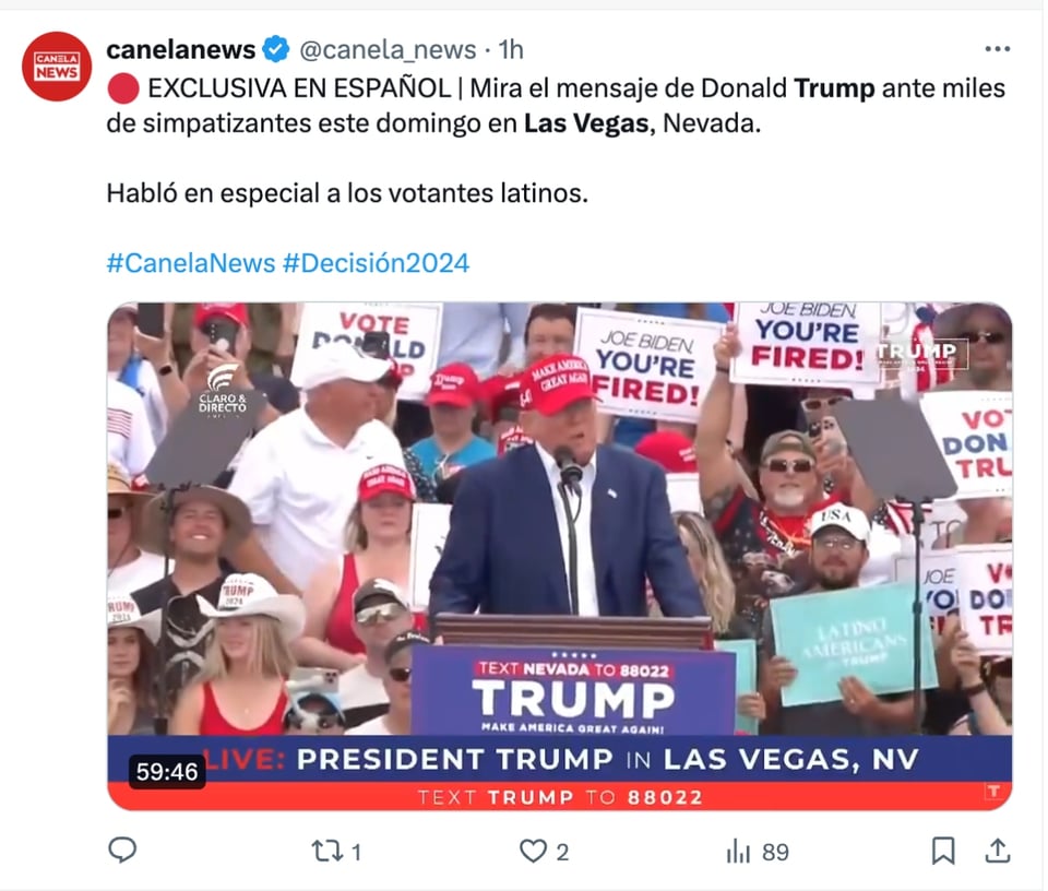 Trump Las Vegas Latinos, Trump in Las Vegas, Las Vegas, Nevada, MundoNOW