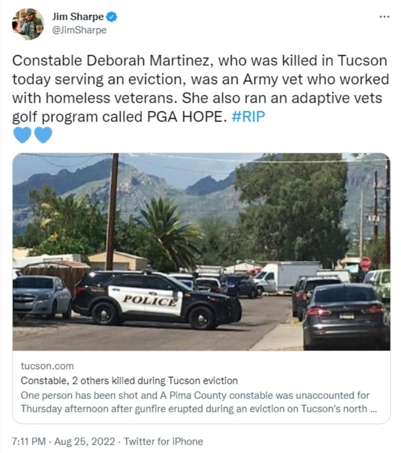 Tiroteo Tucson agente muerta: Otras dos personas fueron asesinados