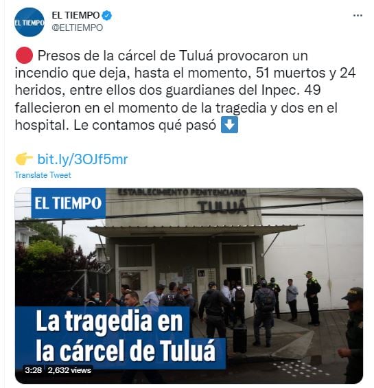 Un intento de motín para fugarse acabó en tragedia