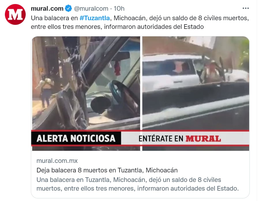 Tiroteo México muertos