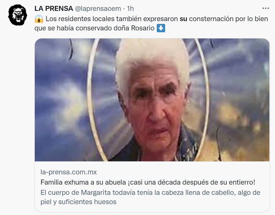 Exhuman cadáver abuela