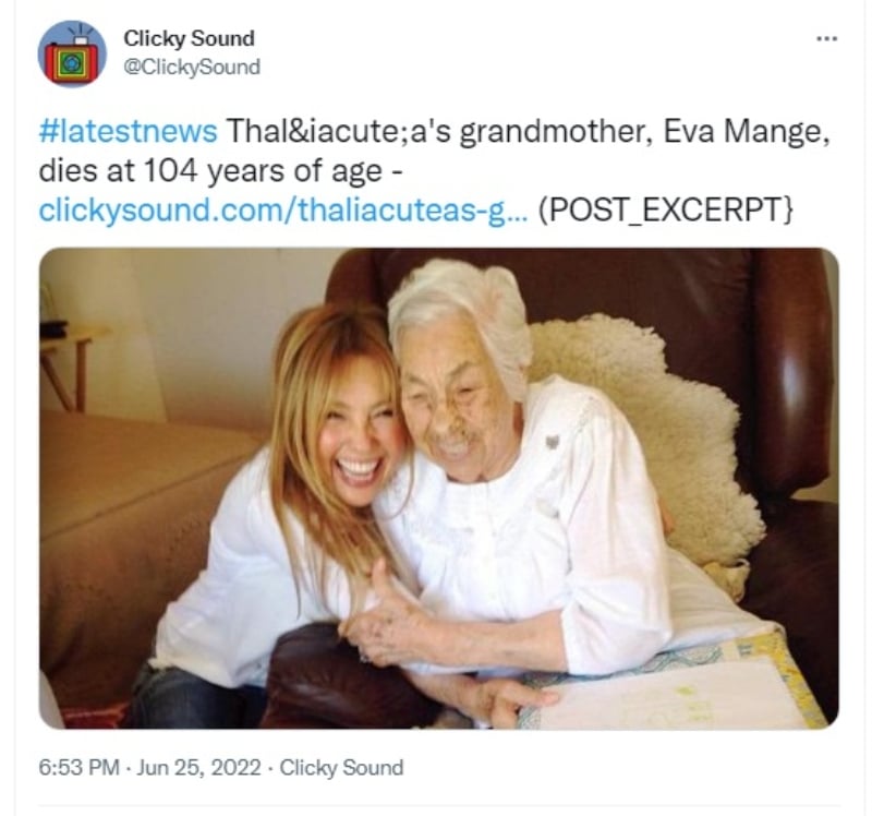 ¿Thalía no irá al funeral?