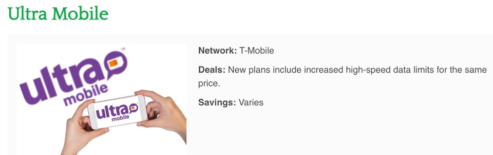 Ultra Mobile, operated by T-Mobile, discounts, MundoNOW, Technology