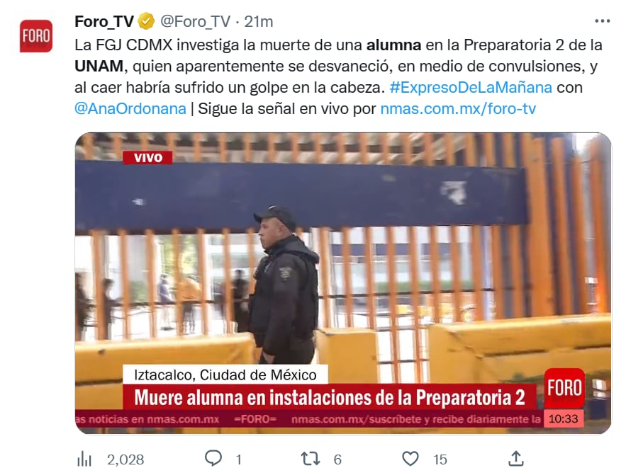 Muerte escuela México
