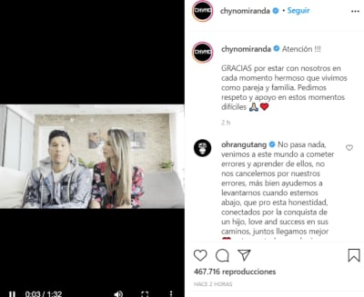 The breakup between Chyno Miranda and his wife Tashie
